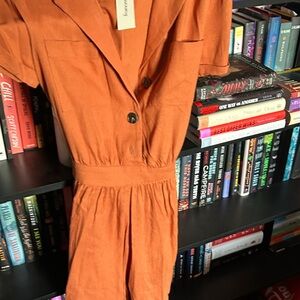 Francesca's Collections Terracotta Jumpsuit